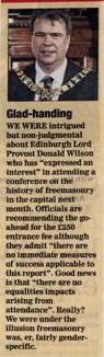 Herald newspaper comments on ICHF
